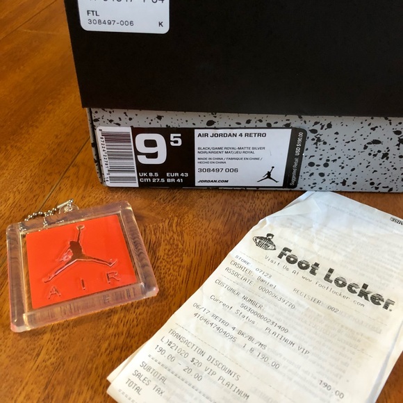 SOLD Nike Air Jordan Retro 4 Motorsport 9.5 - Picture 7 of 7